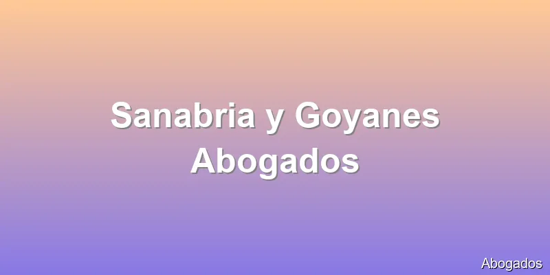Sanabria y Goyanes Abogados