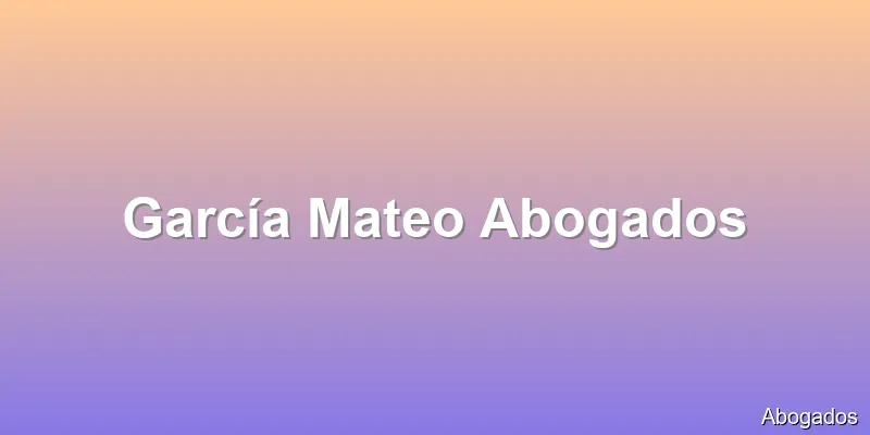 García Mateo Abogados