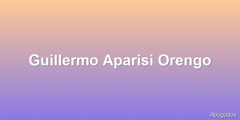 Guillermo Aparisi Orengo