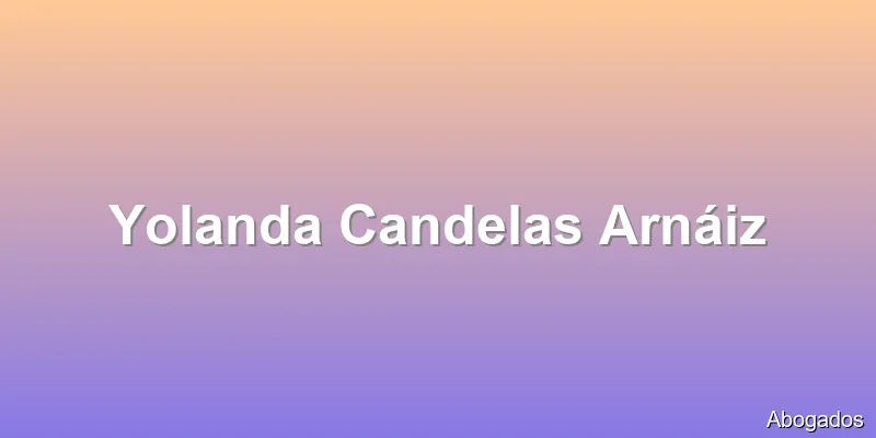 Yolanda Candelas Arnáiz