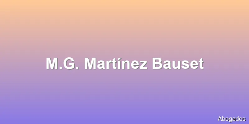 M.G. Martínez Bauset