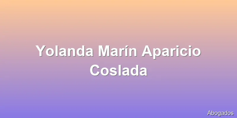 Yolanda Marín Aparicio Coslada