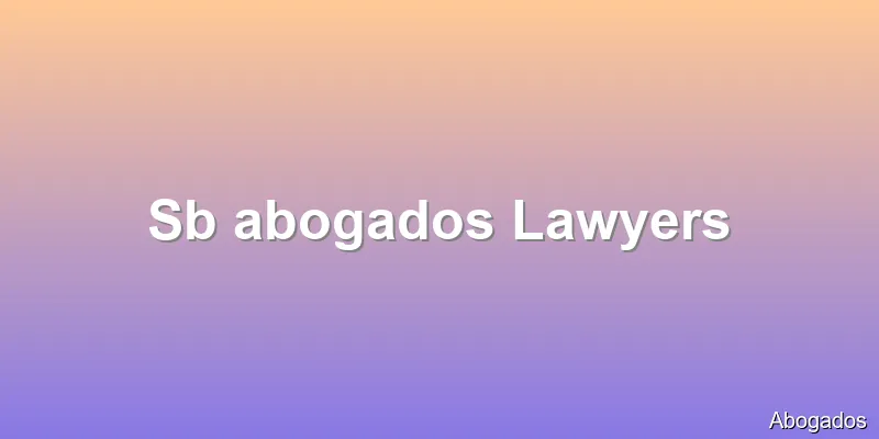 Sb abogados Lawyers