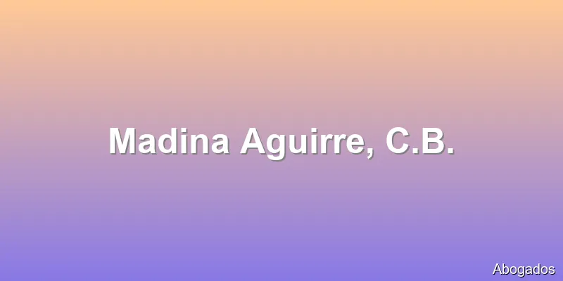 Madina Aguirre, C.B.