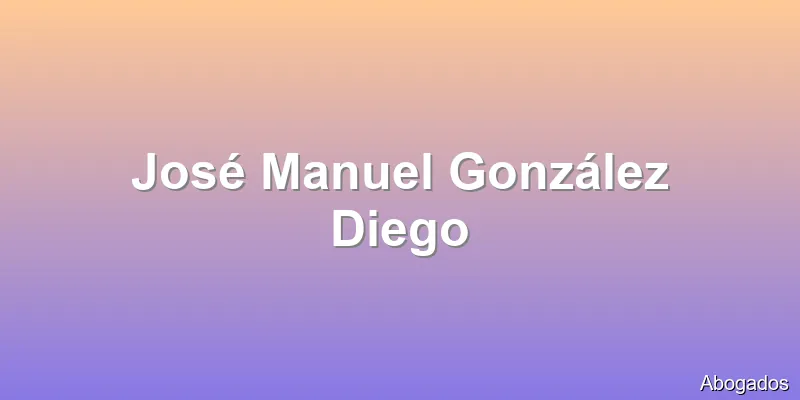 José Manuel González Diego
