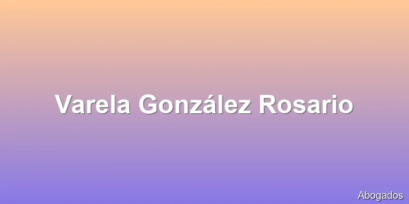 Varela González Rosario