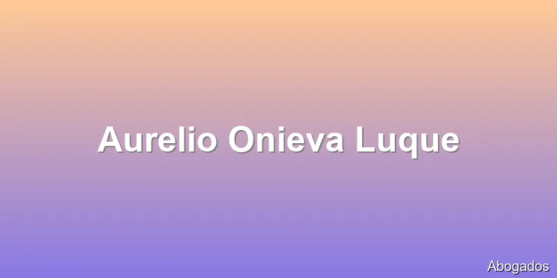 Aurelio Onieva Luque