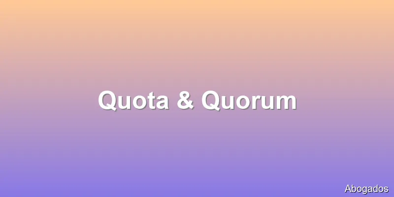 Quota & Quorum
