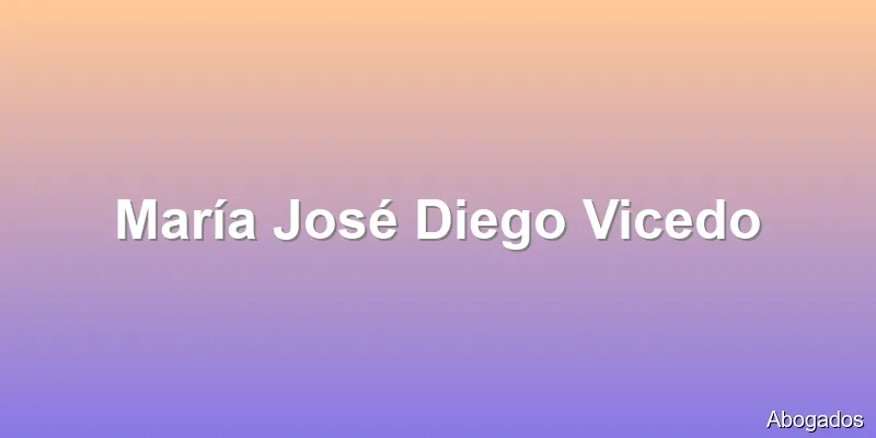 María José Diego Vicedo