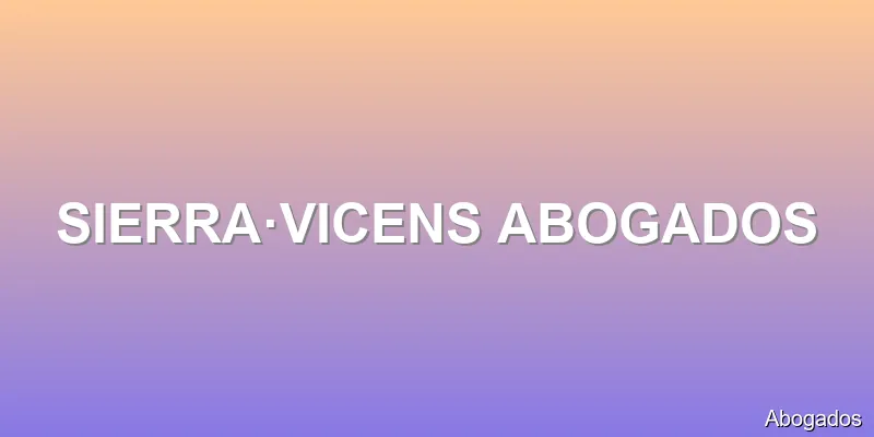 SIERRA·VICENS ABOGADOS