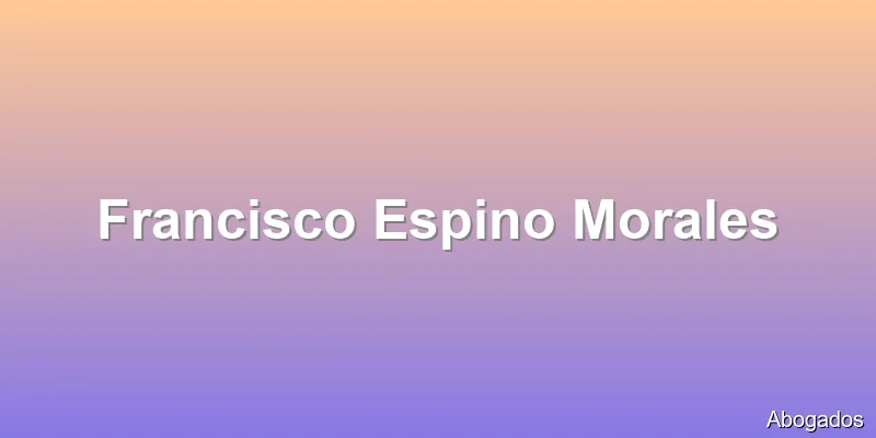 Francisco Espino Morales