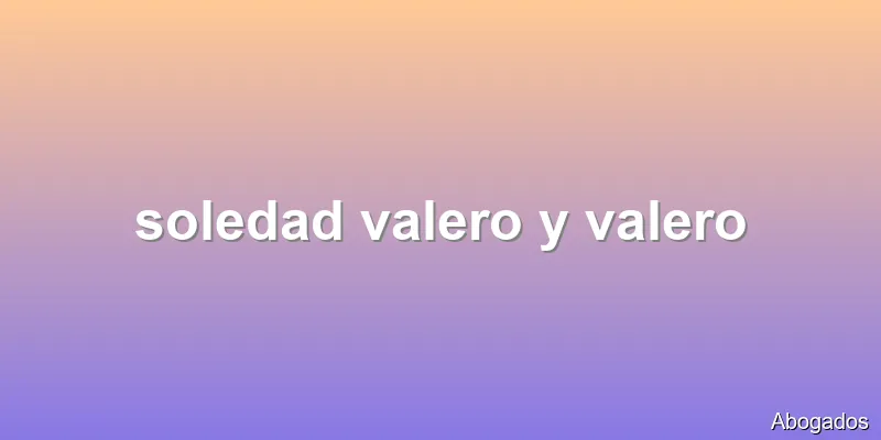 soledad valero y valero