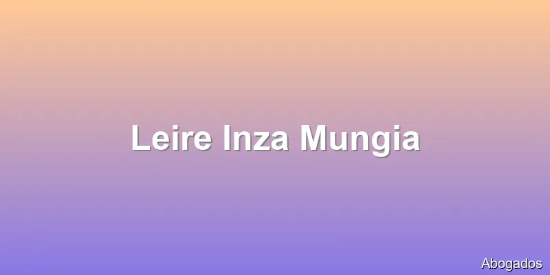 Leire Inza Mungia