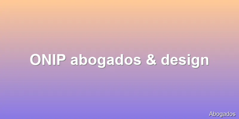 ONIP abogados & design