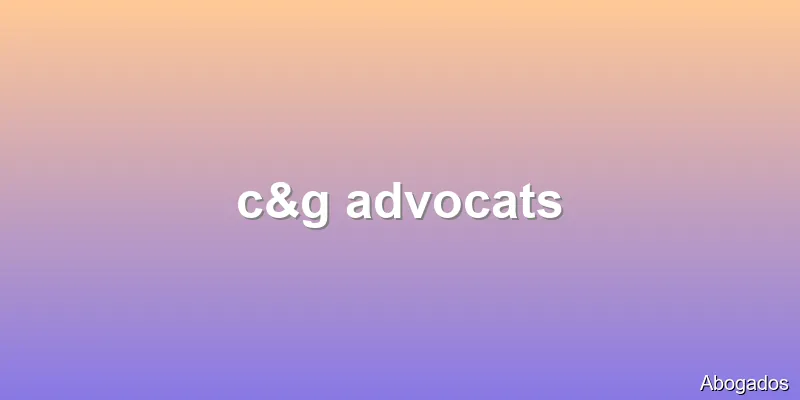 c&g advocats