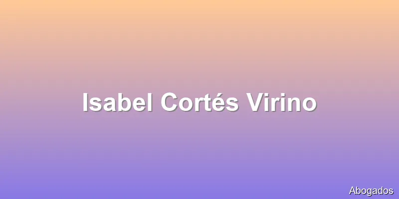 Isabel Cortés Virino