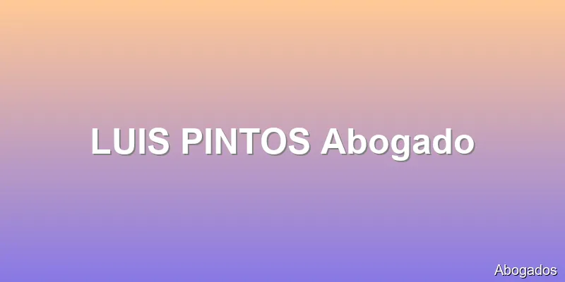 LUIS PINTOS Abogado