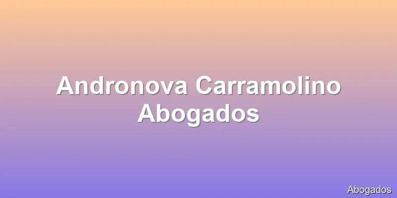 Andronova Carramolino Abogados