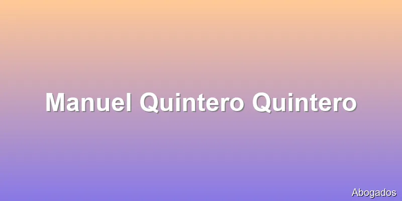 Manuel Quintero Quintero
