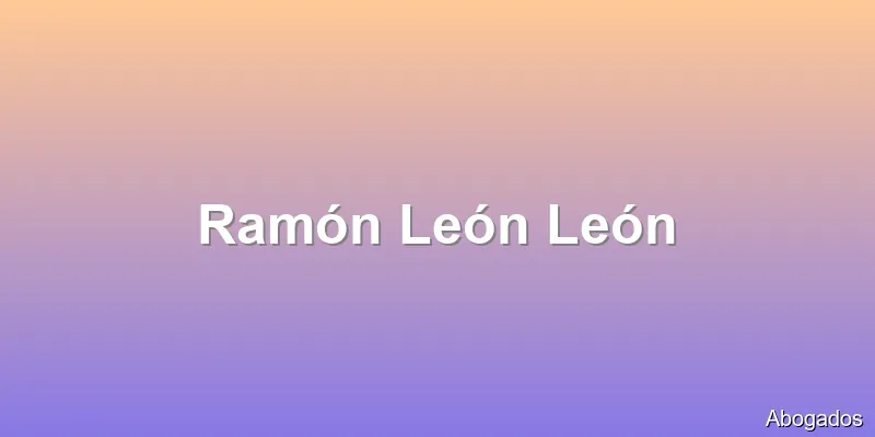 Ramón León León