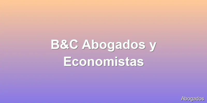 B&C Abogados y Economistas