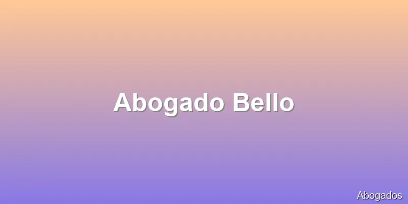 Abogado Bello
