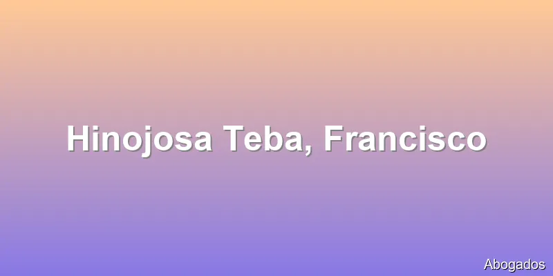 Hinojosa Teba, Francisco