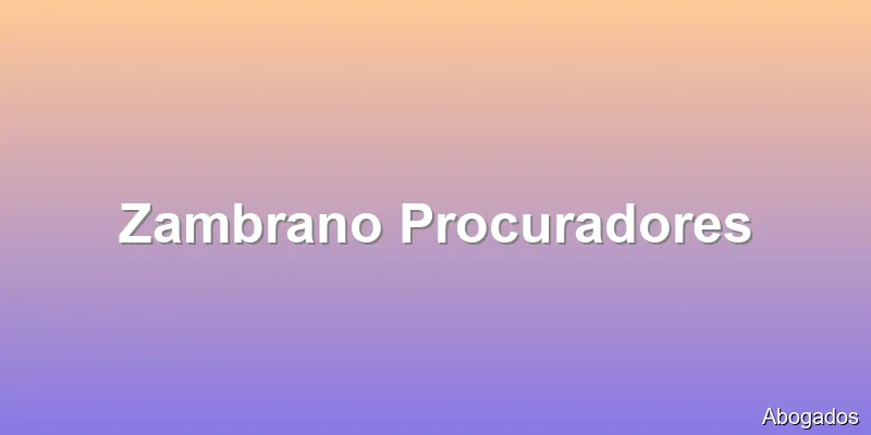 Zambrano Procuradores
