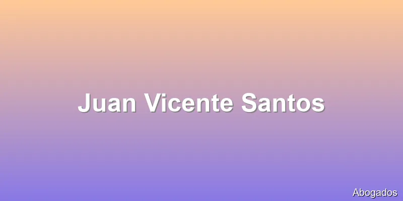 Juan Vicente Santos