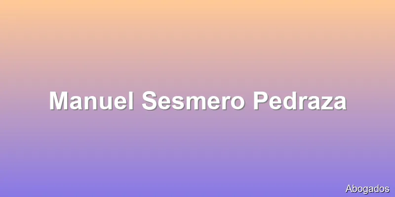 Manuel Sesmero Pedraza