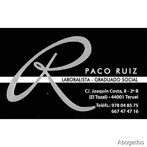 Laboralista - Graduado Social (Paco Ruiz)