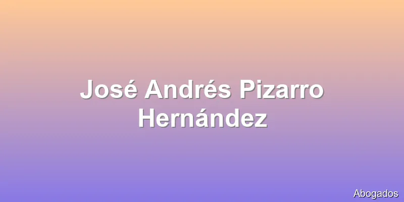 José Andrés Pizarro Hernández