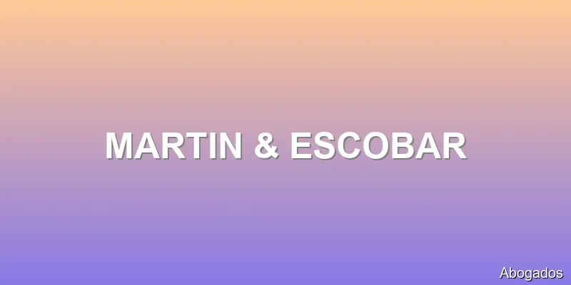 MARTIN & ESCOBAR