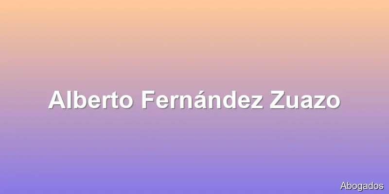 Alberto Fernández Zuazo