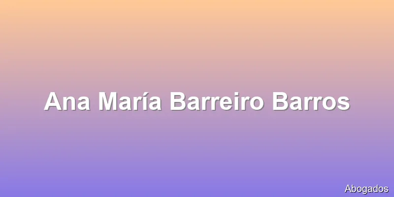 Ana María Barreiro Barros