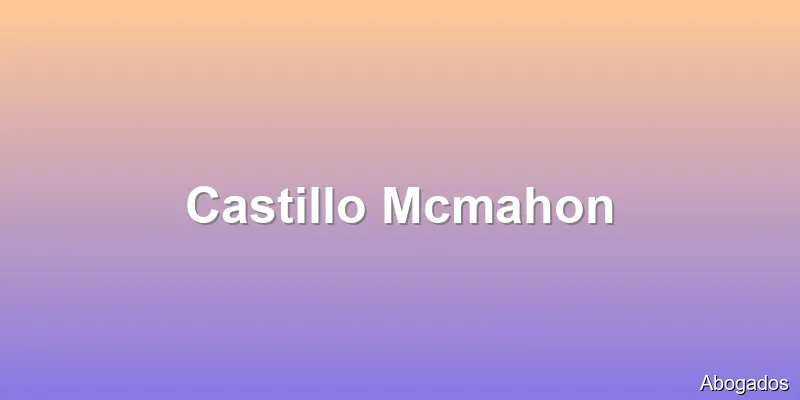 Castillo Mcmahon