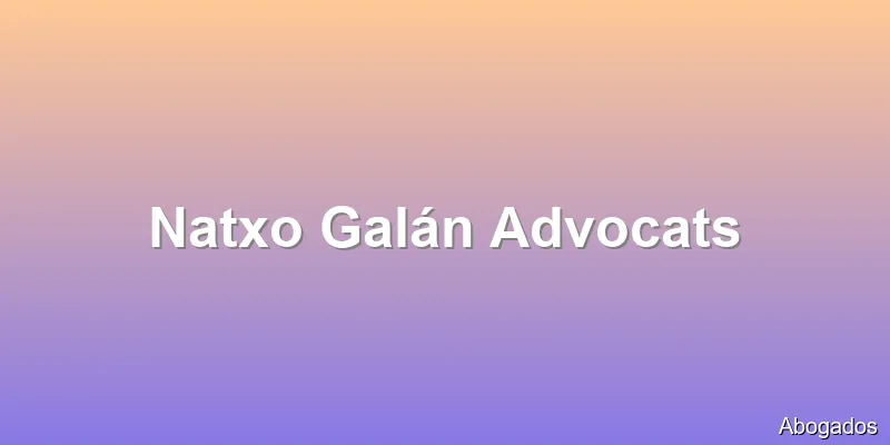 Natxo Galán Advocats