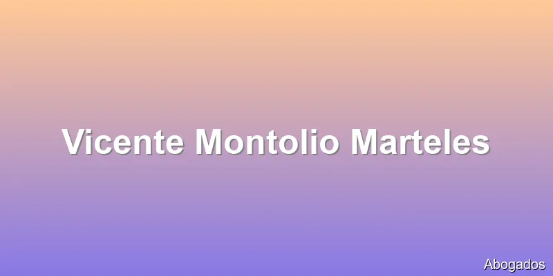 Vicente Montolio Marteles