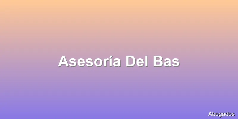Asesoría Del Bas