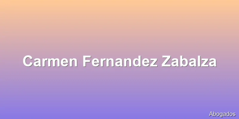 Carmen Fernandez Zabalza