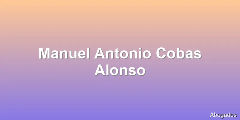 Manuel Antonio Cobas Alonso