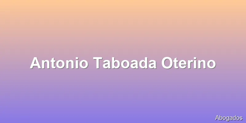 Antonio Taboada Oterino