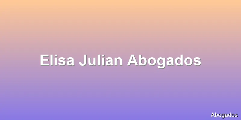 Elisa Julian Abogados