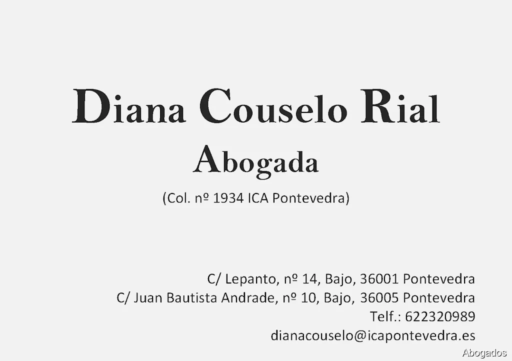 DIANA COUSELO RIAL -- ABOGADA