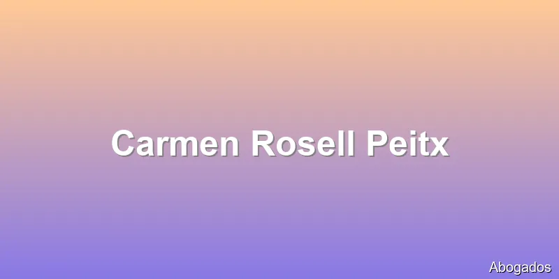 Carmen Rosell Peitx