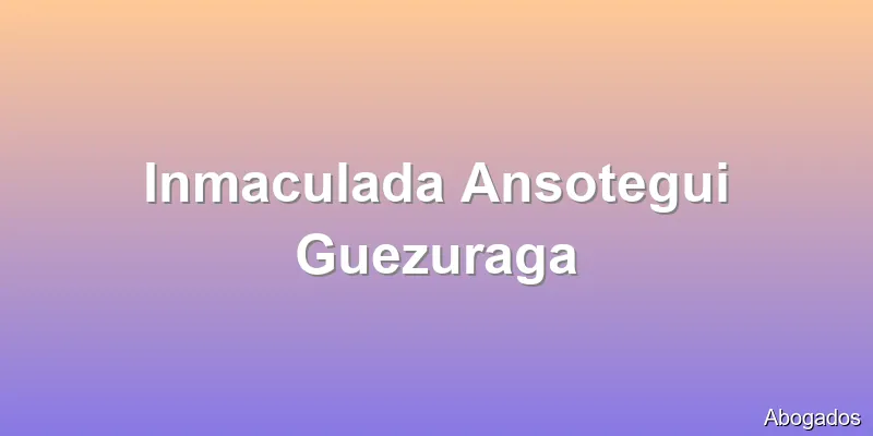 Inmaculada Ansotegui Guezuraga
