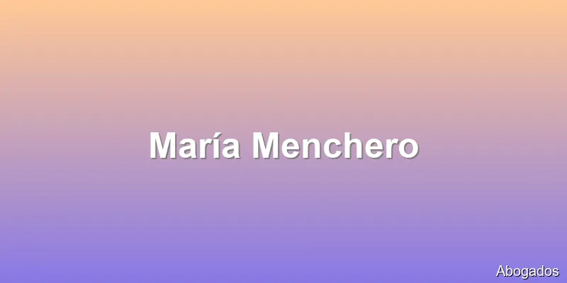 María Menchero