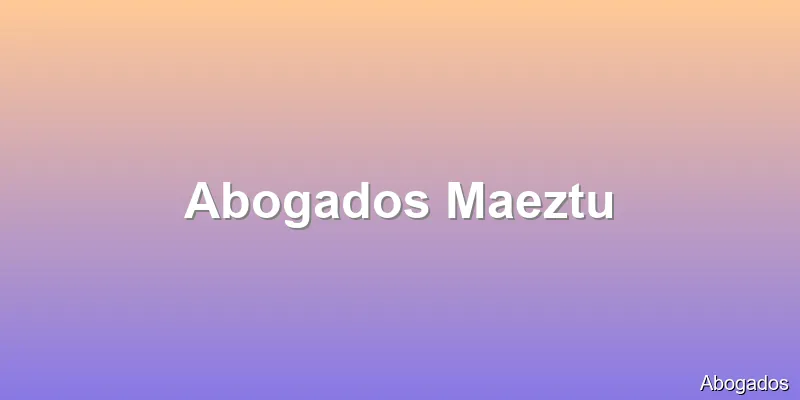 Abogados Maeztu