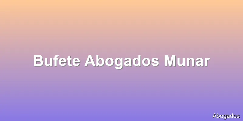 Bufete Abogados Munar