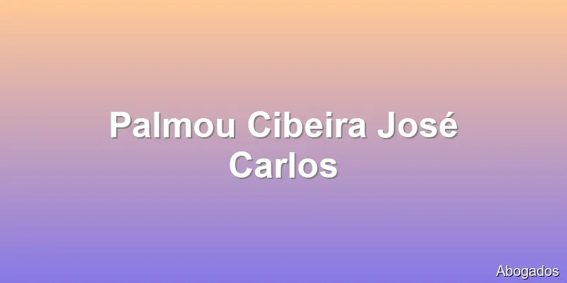 Palmou Cibeira José Carlos